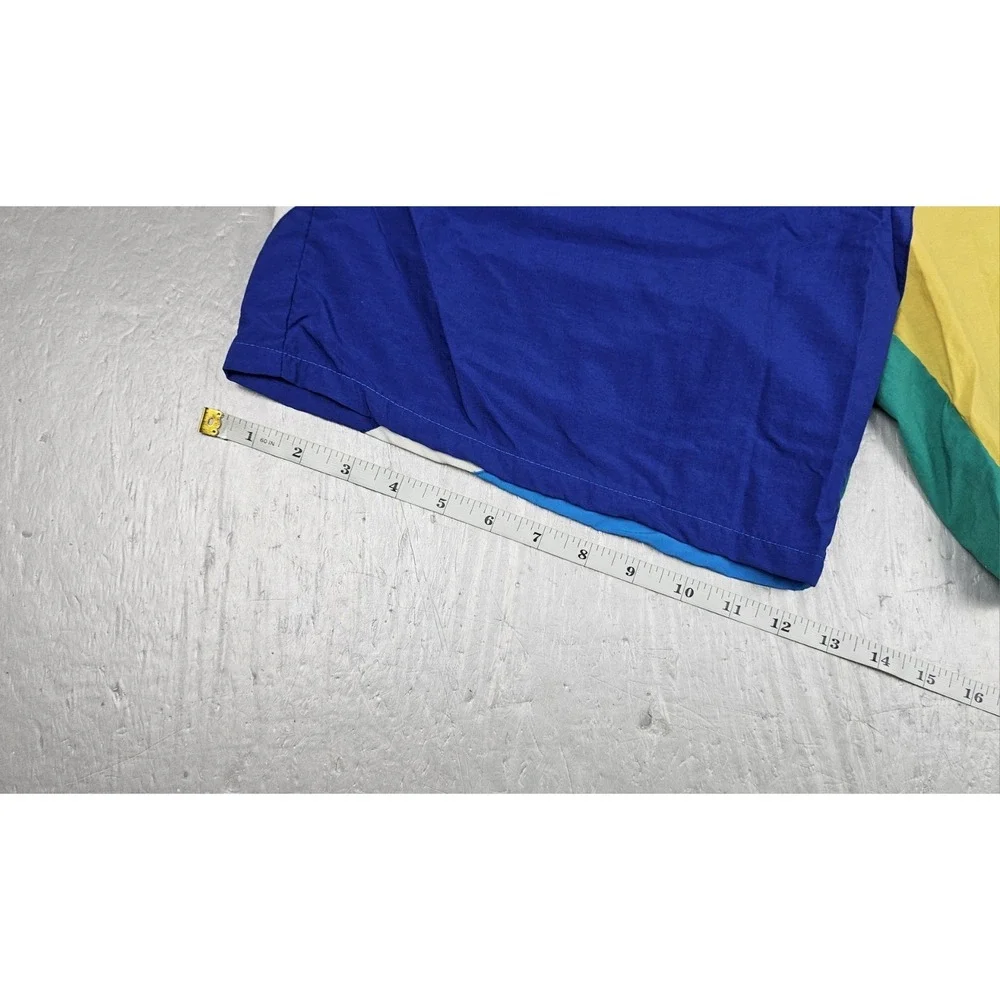 Vintage Nautica Board‎ Shorts Swim Trunks Mens Large Green Blue Color Block